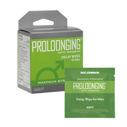 Proloonging/Ginseng Delay Wipes/Men 10Pk