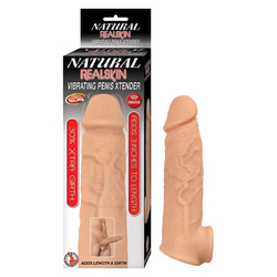 Natural Realskin Vibrat Penis Xtender Wh