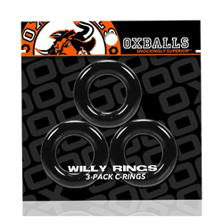 Oxballs Willy Rings 3-Pack Cockrings Bk