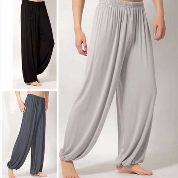 Loose Elastic Waist Yoga Morning Practice Sports Pants Light Weight Men Women Casual Bloomers Loose Elastic Waist Yoga Morning Practice Sports Pants Light Weight Men Women Casual Bloomers