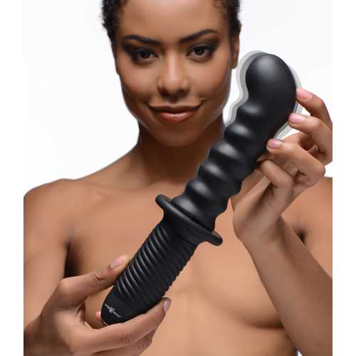 The Skew 10X Silicone Vibrator with Handle