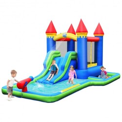 Category: Dropship Toys And Games, SKU #OP70587, Title: Kids Inflatable Bounce House Water Slide without Blower