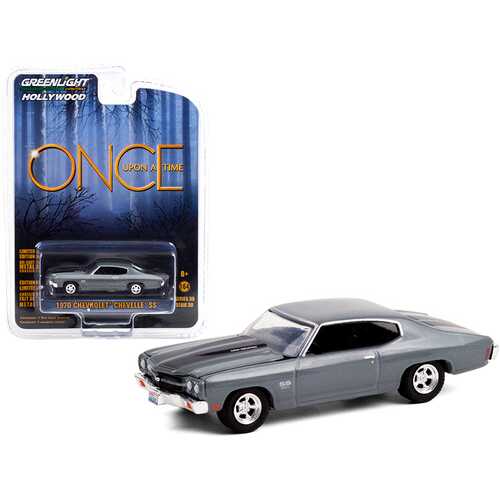 1970 Chevrolet Chevelle SS 454 Dark Gray with Black Stripes "Once Upon A Time" (2011-2018) TV Series "Hollywood Series" Release 30 1/64 Diecast Model Car by Greenlight