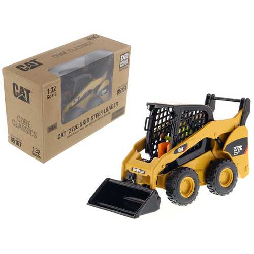 CAT Caterpillar 272C Skid Steer Loader with Working Tools and Operator "Core Classic Series" 1/32 Diecast Model by Diecast Masters