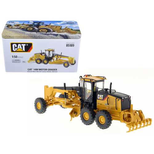 CAT Caterpillar 14M Motor Grader with Operator "High Line Series" 1/50 Diecast Model by Diecast Masters