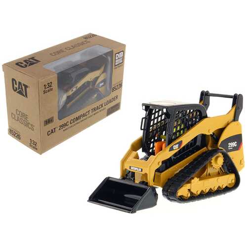 CAT Caterpillar 299C Compact Track Loader with Work Tools and Operator "Core Classics" Series 1/32 Diecast Model by Diecast Masters