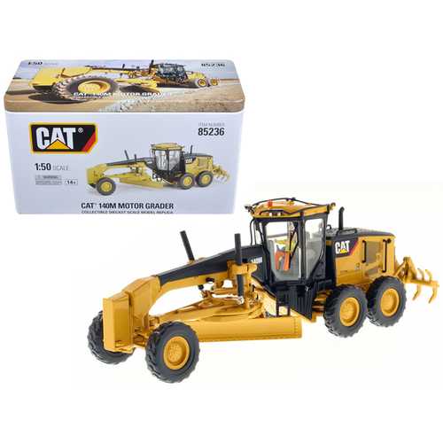 CAT Caterpillar 140M Motor Grader with Operator "High Line Series" 1/50 Diecast Model by Diecast Masters
