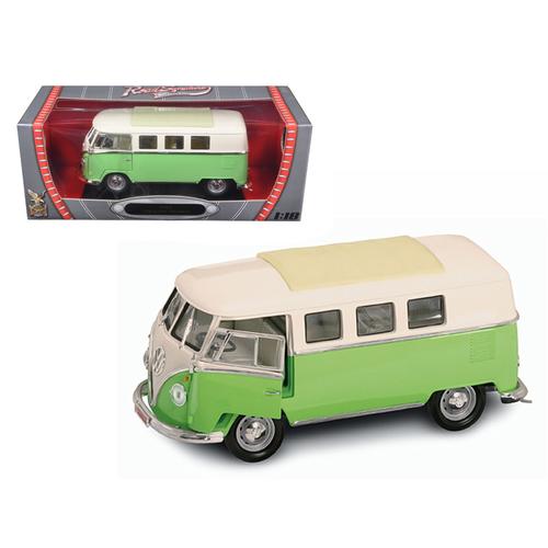 1962 Volkswagen Microbus Light Green 1/18 Diecast Car Model by Road Signature