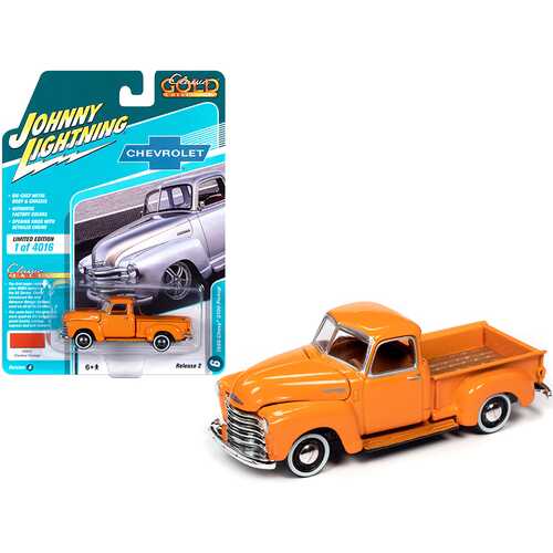 1950 Chevrolet 3100 Pickup Truck Omaha Orange "Classic Gold Collection" Limited Edition to 4016 pieces Worldwide 1/64 Diecast Model Car by Johnny Lightning