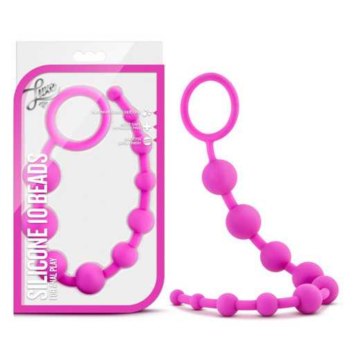 LUXE SILICONE 10 BEADS PINK 