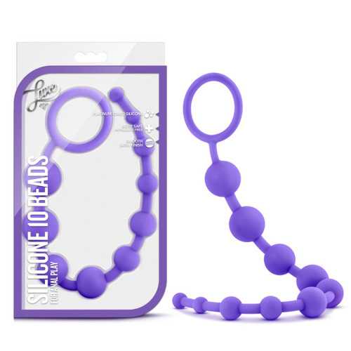 LUXE SILICONE 10 BEADS PURPLE 