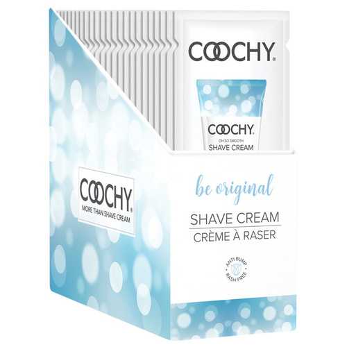 (D) COOCHY SHAVE CREAM BE ORIG FOIL 15ML 24PC DISPLAY 