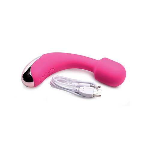 GOSSIP SILICONE G-SPOT MINI WAND RECHARGEABLE MAGENTA 