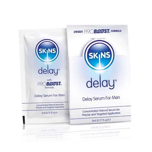 SKINS NATURAL DELAY SERUM FOIL 5ML 36PC WITH POS 