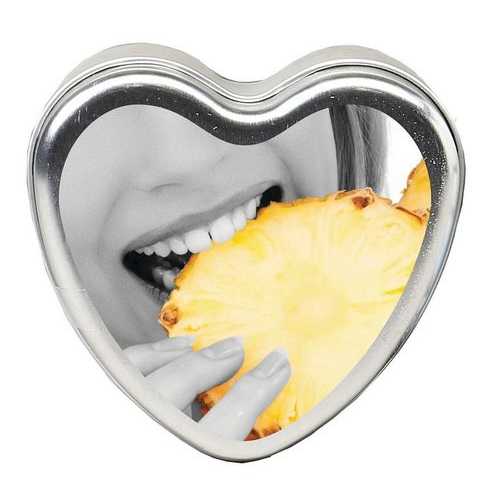 CANDLE 3-IN-1 HEART EDIBLE PINEAPPLE BREEZE 4.7 OZ 