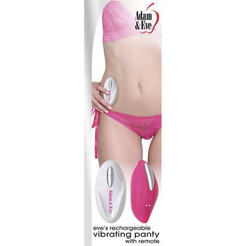 ADAM & EVE VIBRATING PANTY W/ REMOTE RECHARGEABLE 