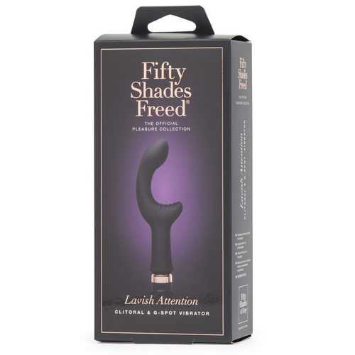 (D) FIFTY SHADES FREED LAVISH ATTENTION RECHARGEABLE G-SPOT & CLITORAL VIBRATOR