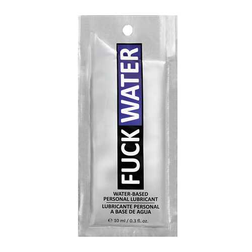 FUCK WATER .3 OZ CLEAR WATER BASED LUBRICANT PILLOW PACKS 