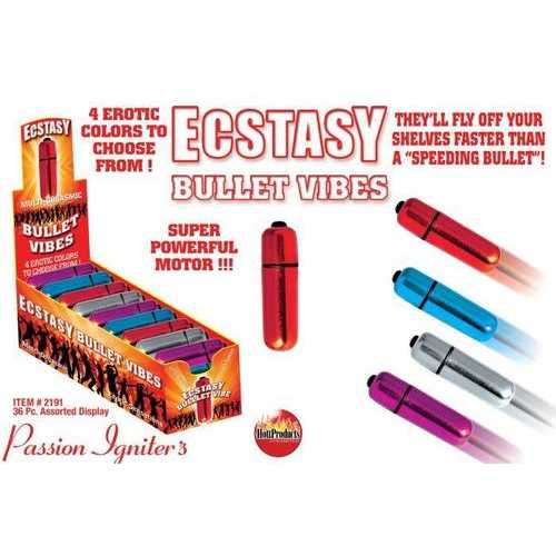(WD) ECSTASY BULLET VIBES 36PC DISPLAY 