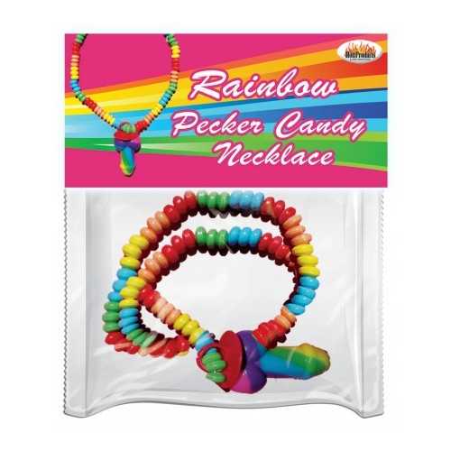 RAINBOW COCK CANDY NECKLACE 
