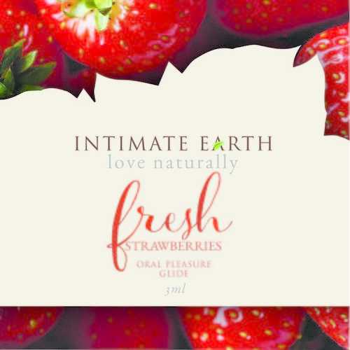 INTIMATE EARTH STRAWBERRY FOIL PACK 3ml (EACHES) 
