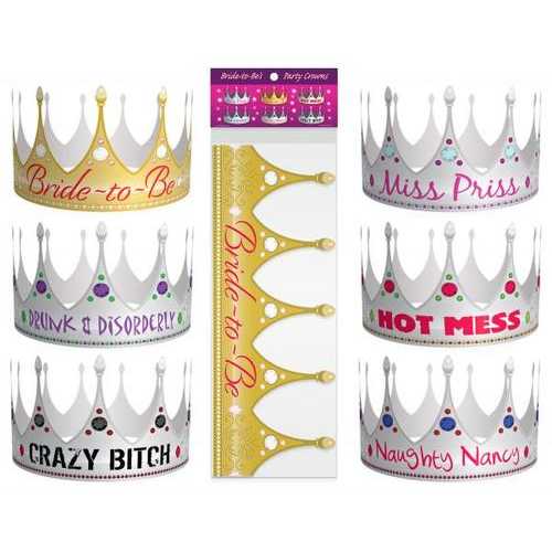 BRIDE TO BE PARTY CROWNS 