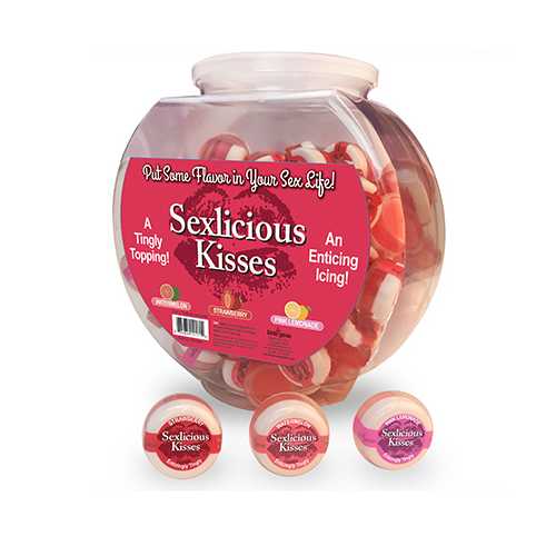SEXLICIOUS KISSES FISHBOWL 96 PCS 