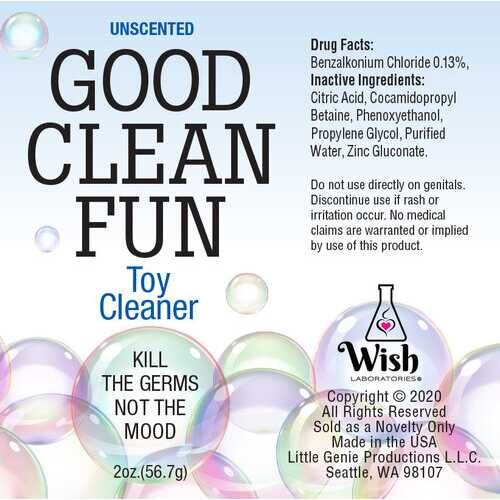 GOOD CLEAN FUN UNSCENTED 2 OZ CLEANER 
