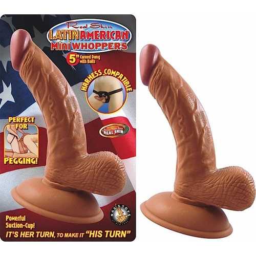LATIN AMERICAN MINI WHOPPERS 5IN CURVED DONG W/BALLS LA 