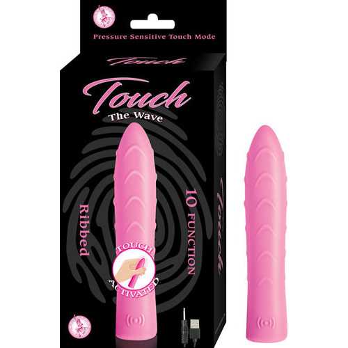 (WD) TOUCH THE WAVE PINK RIBBE VIBRATOR 