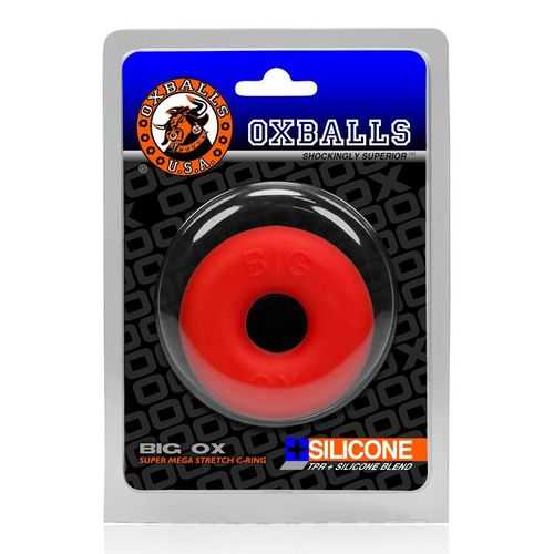 BIG OX COCKRING OXBALLS RED ICE (NET) 