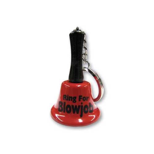 RING FOR BLOWJOB KEYCHAIN BELL 