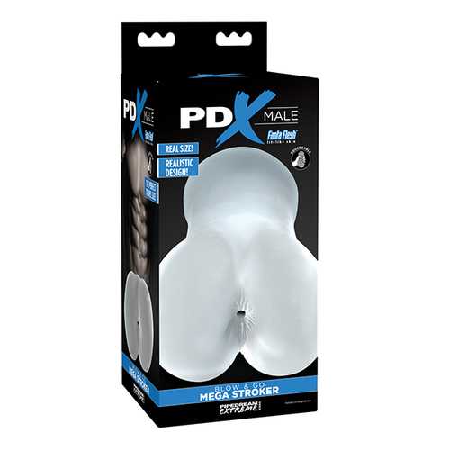 PDX MALE BLOW AND GO MEGA STROKER CLEAR 