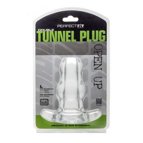 D-TUNNEL PLUG LARGE ICE CLEAR 