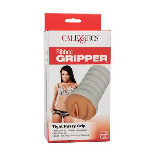 RIBBED GRIPPER TIGHT PUSSY BROWN 
