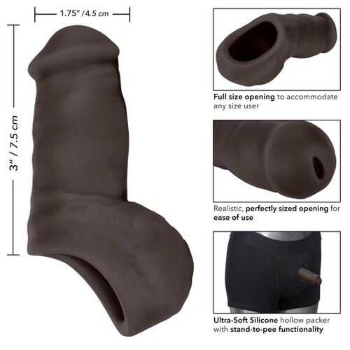 PACKER GEAR 5IN ULTRA SOFT SILICONE STP BLACK 