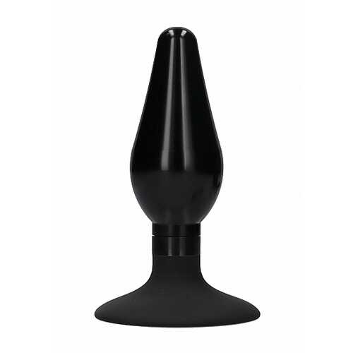 (WD) INTERCHANGEABLE BUTT PLUG ROUNDED LARGE BLACK 