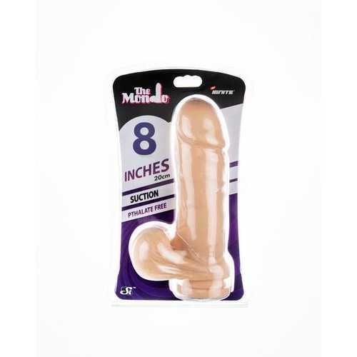 (WD) IGNITE THICK COCK W/BALLS FLESH W/SUCTION CUP 