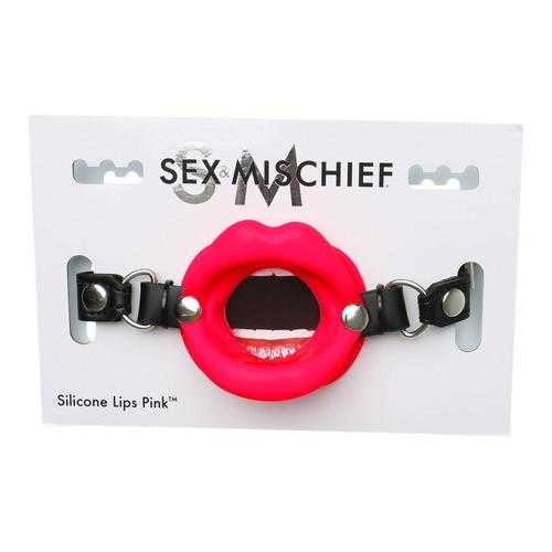 SEX & MISCHIEF SILICONE LIPS RED 