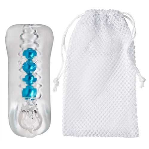 CLOUD 9 DOUBLE ENDED BEADED STROKER CLEAR 