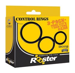 (WD) ROOSTER CONTROL RINGS BLA 3PK 