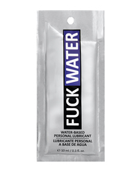 FUCK WATER .3 OZ CLEAR WATER BASED LUBRICANT PILLOW PACKS 