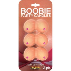 BOOBIE PARTY CANDLES 3PK 