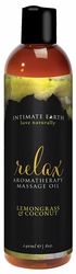 INTIMATE EARTH RELAX MASSAGE OIL 8OZ 