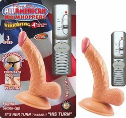 ALL AMERICAN MINI WHOPPERS 4IN CURVED DONG W/BALLS FLES 