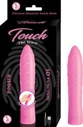(WD) TOUCH THE WAVE PINK RIBBE VIBRATOR 