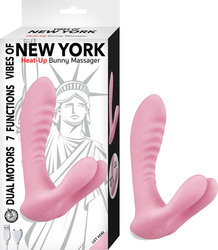 (WD) VIBES OF NEW YORK HEAT UP BUNNY MASSAGER PINK 