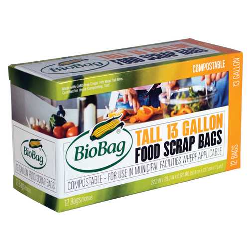 Biobag Tall Food Scrap Bags (12x12 CT)