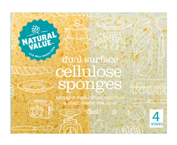 Natural Value Dual Surface Cellulose Sponge (24x4 CT)