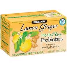 Bigelow Tea Herb Plus Probiotics Lemon Ginger (6x18 Bag )